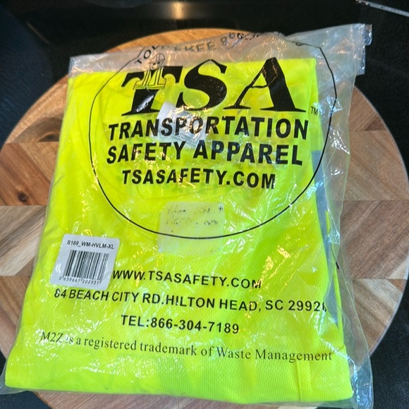 🌸5/$25🌸🆕2 Transportation Safety Apparel XL TShirts w/Waste Mngmt on back - Picture 2 of 10